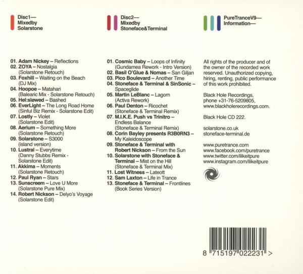 Stoneface & Terminal Solarstone - Solarstone Presents Pure Trance V9  - (CD)