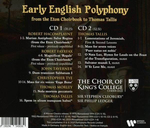 The Choir Of King's College - Early English Polyphony  - (CD)