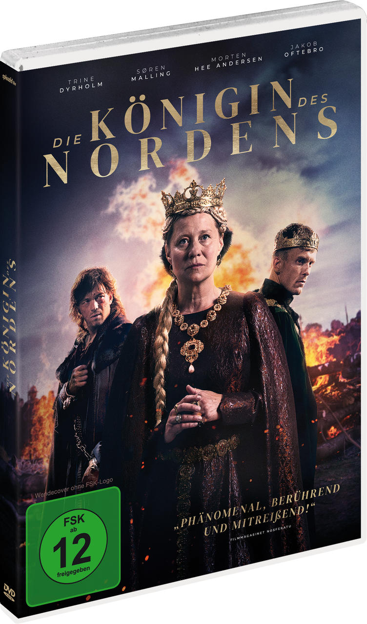 DVD-Box mit Filmtitel und Schauspielern. Personen mit Krone auf dem Cover.