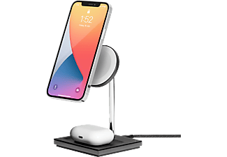 NATIVE UNION Snap 2in1 - Supporto di ricarica wireless (Bianco/Nero)