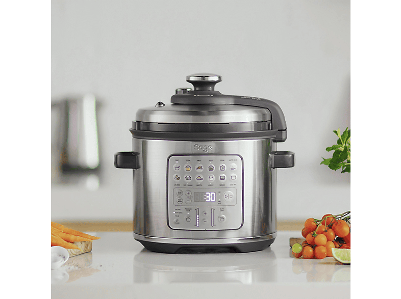 Sage the Fast Slow GO™ Multifunktionskocher Multi-Cooker Brushed Stainless Steel (Rührschüsselkapazität: 6 l, 1100 Watt) — Foto 2 von 2