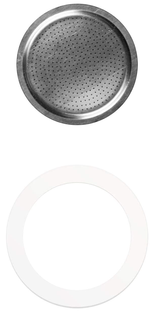 BIALETTI 800413 Szilikon tömítés 1db + szűrő / Inox 10 adagos kotyogóhoz