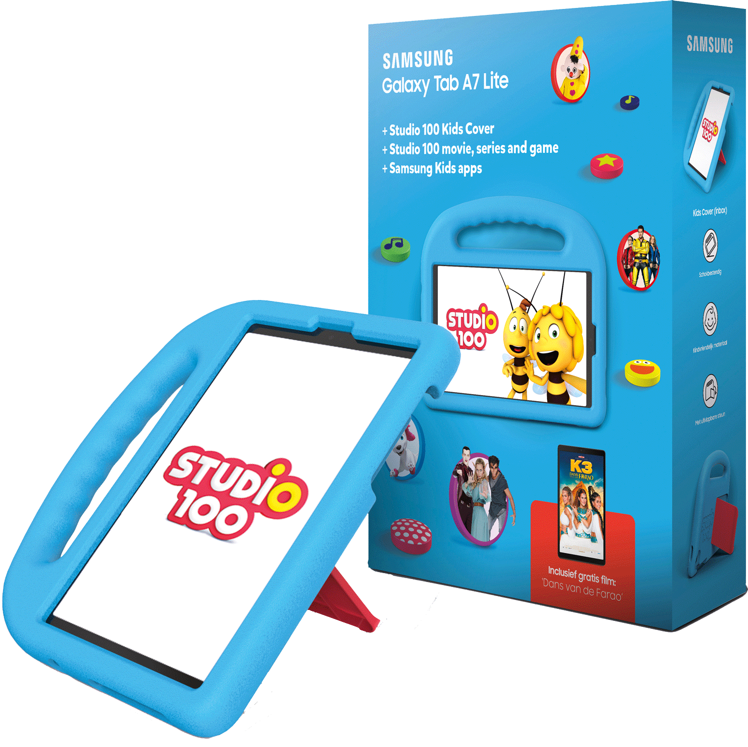 SAMSUNG Galaxy Tab A7 Lite 32 GB Zwart - Studio100 Bundel
