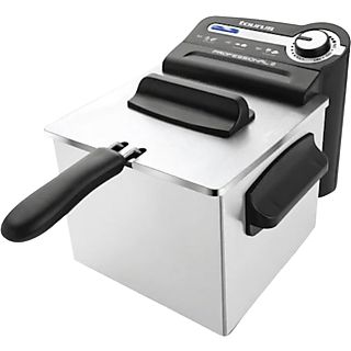 Freidora - Taurus Professional 2 Plus, 1700W, Sistema filtrado del aceite, Posición escurrido, Regulador de temperatura, Desmontable, Acero inoxidable