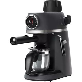 Cafetera express - Black+Decker BXCO800E, 800 W, 3.5 bar, 0.24 l, 4 Tazas, Espumador de boquilla, Negro