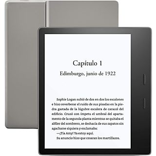 eBook - Amazon Kindle Oasis, 8 GB, 7", 300 ppp, 25 LED, Resistencia al agua, Rotación pantalla, Negro