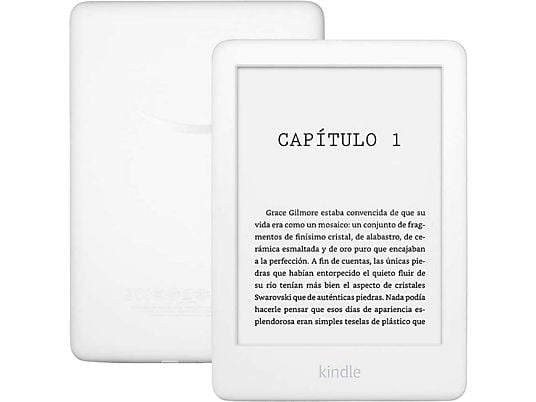 eReader - Amazon Kindle White, Para eBook, 6" 167 ppp LED, WiFi, Luz integrada regulable, 8 GB, Blanco