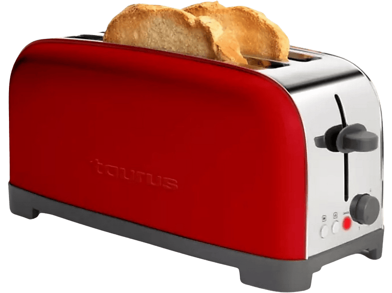 Russell Hobbs Colours Plus+ Flame Red Tostadora 2 Rebanadas Rojo/Inox