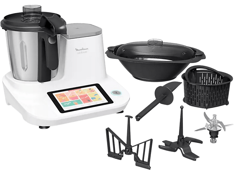 REACONDICIONADO Robot de cocina Moulinex Click &Cook HF5061, 1400 W