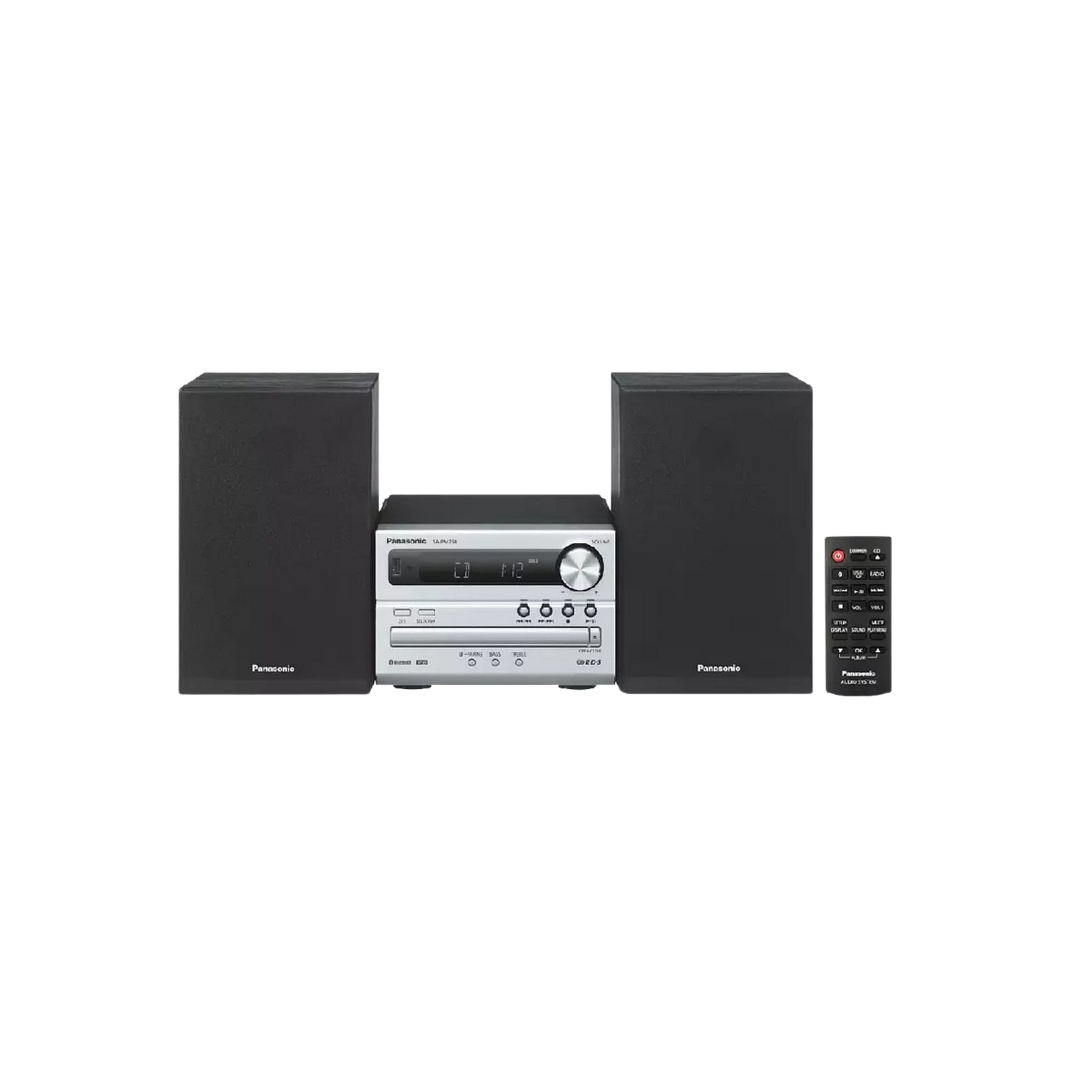 Microcadena - Panasonic SC-PM250 EC-S, 20 W, Bluetooth, USB, CD, Radio FM, Plata