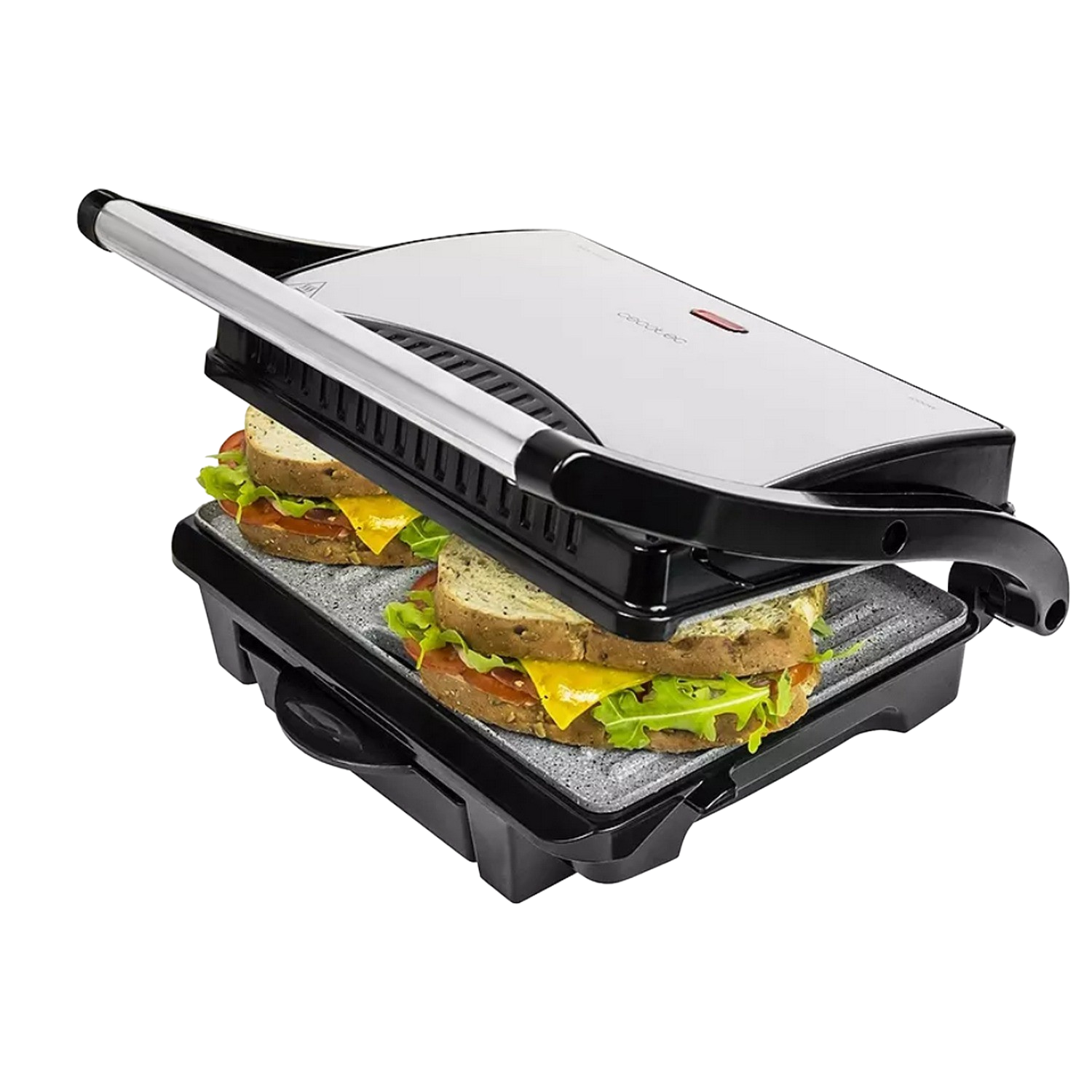 Grill - Cecotec Rock"nGrill, Potencia 1000W, superfície Antiadherente