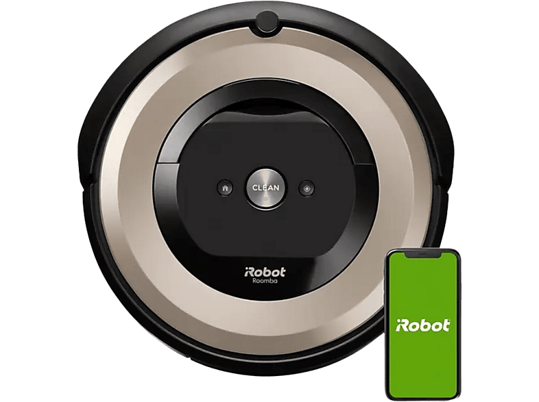Donación Ambigüedad Campo Robot aspirador | iRobot Roomba E6198, 33W, Autonomía 90 min, WiFi, Dirt  Detect, Asistente de voz, Ideal mascotas, Depósito lavable, Negro y Marrón