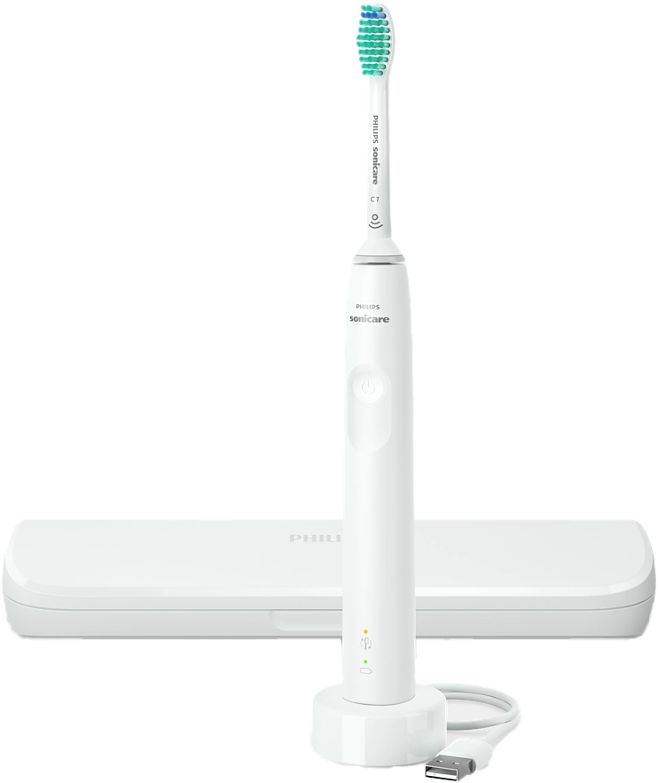 PHILIPS HX3673/13 Sonicare Series 3100 Szónikus elektromos fogkefe, utazótokkal, fehér