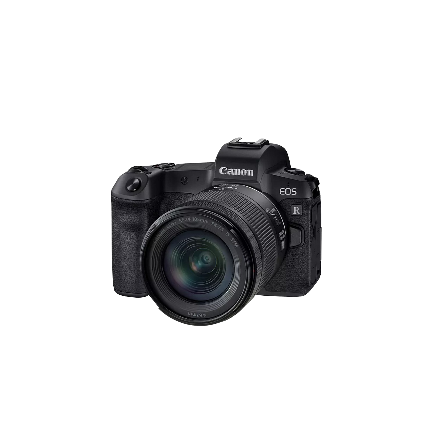 Cámara EVIL - Canon EOS R, 30.3 MP, Sensor CMOS, 4K, Bluetooth, WiFi, Negro + RF 24-105mm F4-7.1 IS STM, Negro