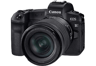 Cámara EVIL - Canon EOS R, 30.3 MP, Sensor CMOS, 4K, Bluetooth, WiFi, Negro + RF 24-105mm F4-7.1 IS STM, Negro