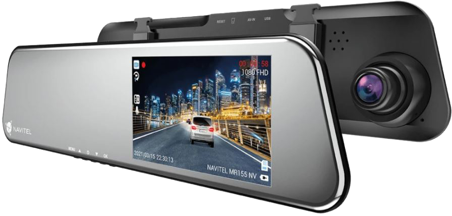 NAVITEL MR155NV fedélzeti kamera, NightVision, 4.4", FHD30fps, SD kártya támogatás