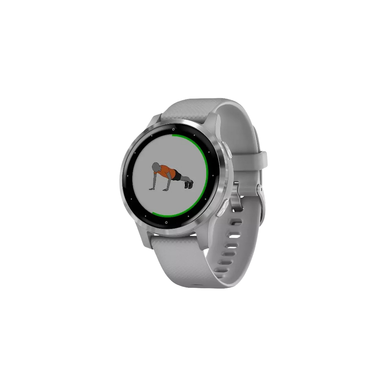 Garmin 4s Reloj inteligente gps y funciones control la salud durante todo el color gris deportivo plateada 40gr vivoactive 1.1 iphoneandroid hebilla carcasa smartwatch 279 cm bluetooth 7