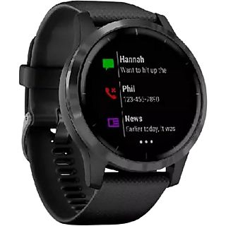Reloj deportivo -  Garmin Vivoactive 4, Pantalla táctil, Autonomía hasta 8 días, GPS, Bluetooth, Negro