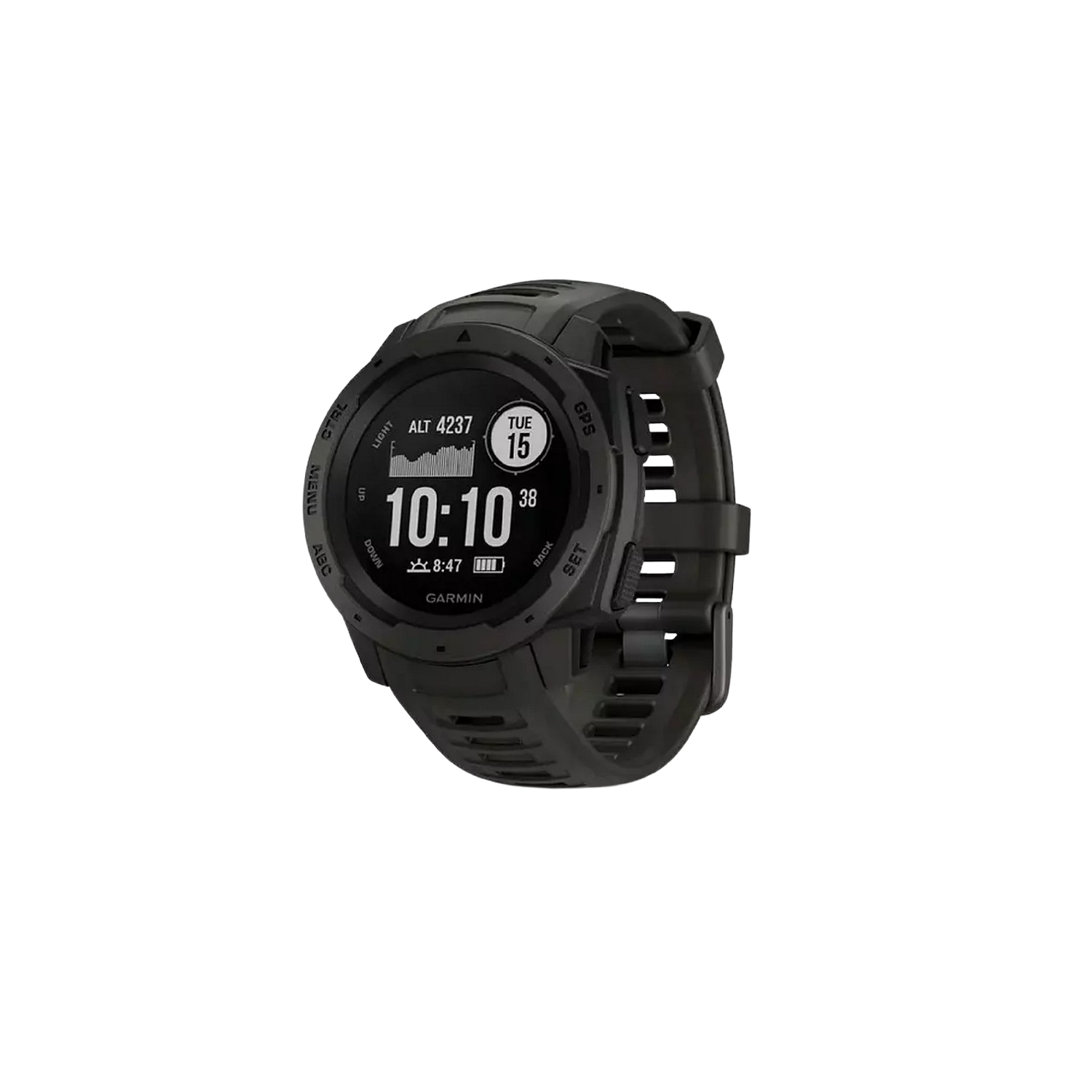 Reloj deportivo - Garmin Instinct 010-02064-00, 45 mm, GPS, Bluetooth, ANT+, 10 ATM, Negro