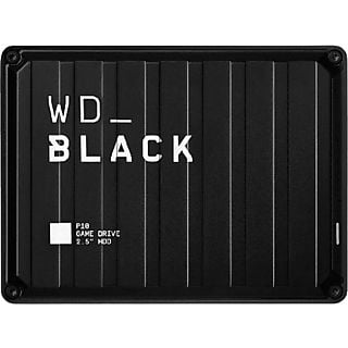 Disco duro externo 2 TB - WD_Black P10 Game Drive, Portátil, Compatible con PC y Consolas, HDD, USB 3.2, Negro