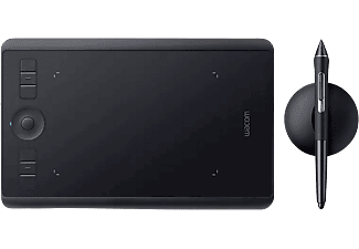 Tableta gráfica - Wacom Intuos Pro Small, USB, Bluetooth, 157 x 98 mm, Negro