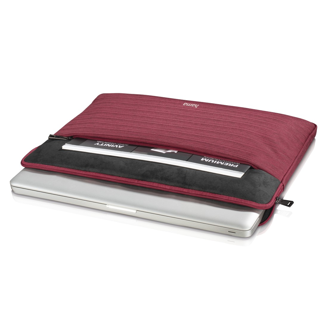 HAMA Tayrona 14.1 Rot Polyester, Polyurethan Sleeve Zoll Notebooktasche für (PU), Universal