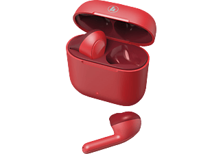 HAMA Freedom Lights, In-ear True Wireless Kopfhörer, Earbuds, Sprachsteuerung, Bluetooth, Rot