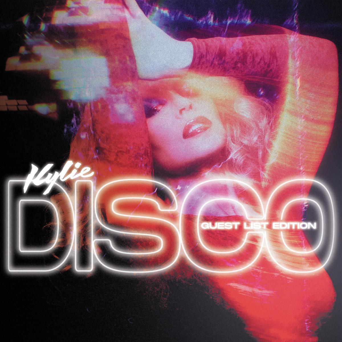 Kylie Minogue 'Disco' albumának borítója neonfényekkel.