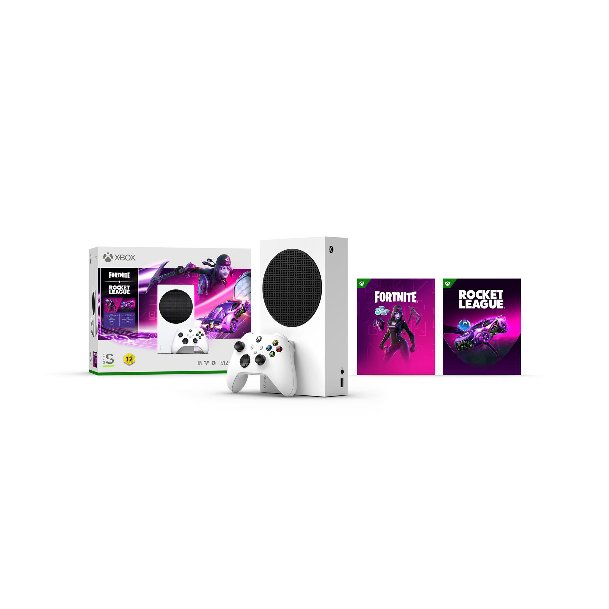 MICROSOFT Xbox Series S 512GB Fortnite & Rocket League Bundle