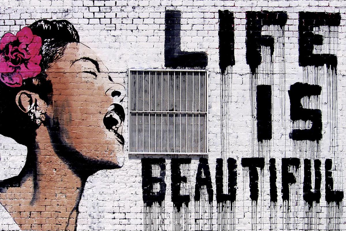 HUNTINGTON GRAPHICS Banksy Poster is Poster Street Großformatige Life Holiday Billie Beautiful, Art