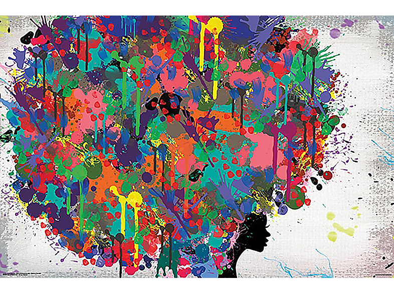 POSTERSERVICE African Woman Russo Poster Pop Art Großformatige Poster