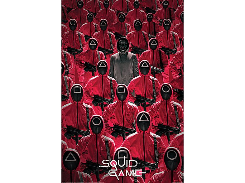 PYRAMID INTERNATIONAL Squid Netflix Großformatige Crowd Poster Poster Game