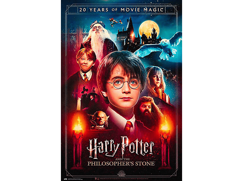 GRUPO ERIK EDITORES Harry Potter und der Stein der Weisen Poster, 20 Years.. Großformatige Poster