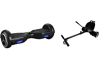 Hoverboard | Woxter X1s, Negro + Silla para hoverboard Smartgyro Go-Kart