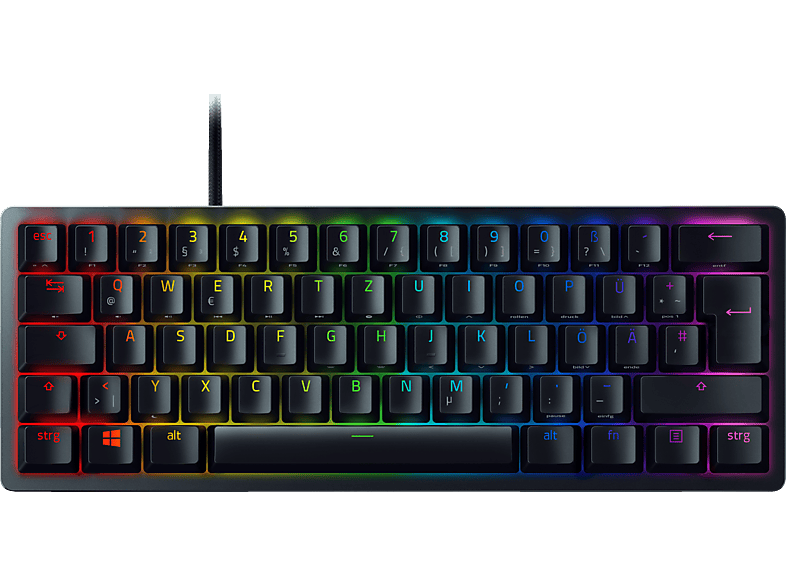 RAZER Huntsman Mini (Red Switch) Snap Tap Deutsches Layout, Gaming Tastatur, Opto-Mechanical, Razer Linear Optical Switch (Rot), kabelgebunden, Schwarz Image