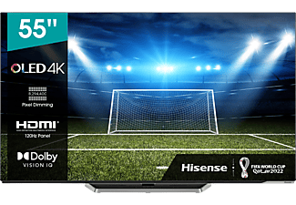 REACONDICIONADO TV OLED 55" - Hisense 55A85G, 4KUHD Premium, Smart TV, IMAX Enhanced, HDR10+, 120Hz, Dolby Vision IQ, Negro