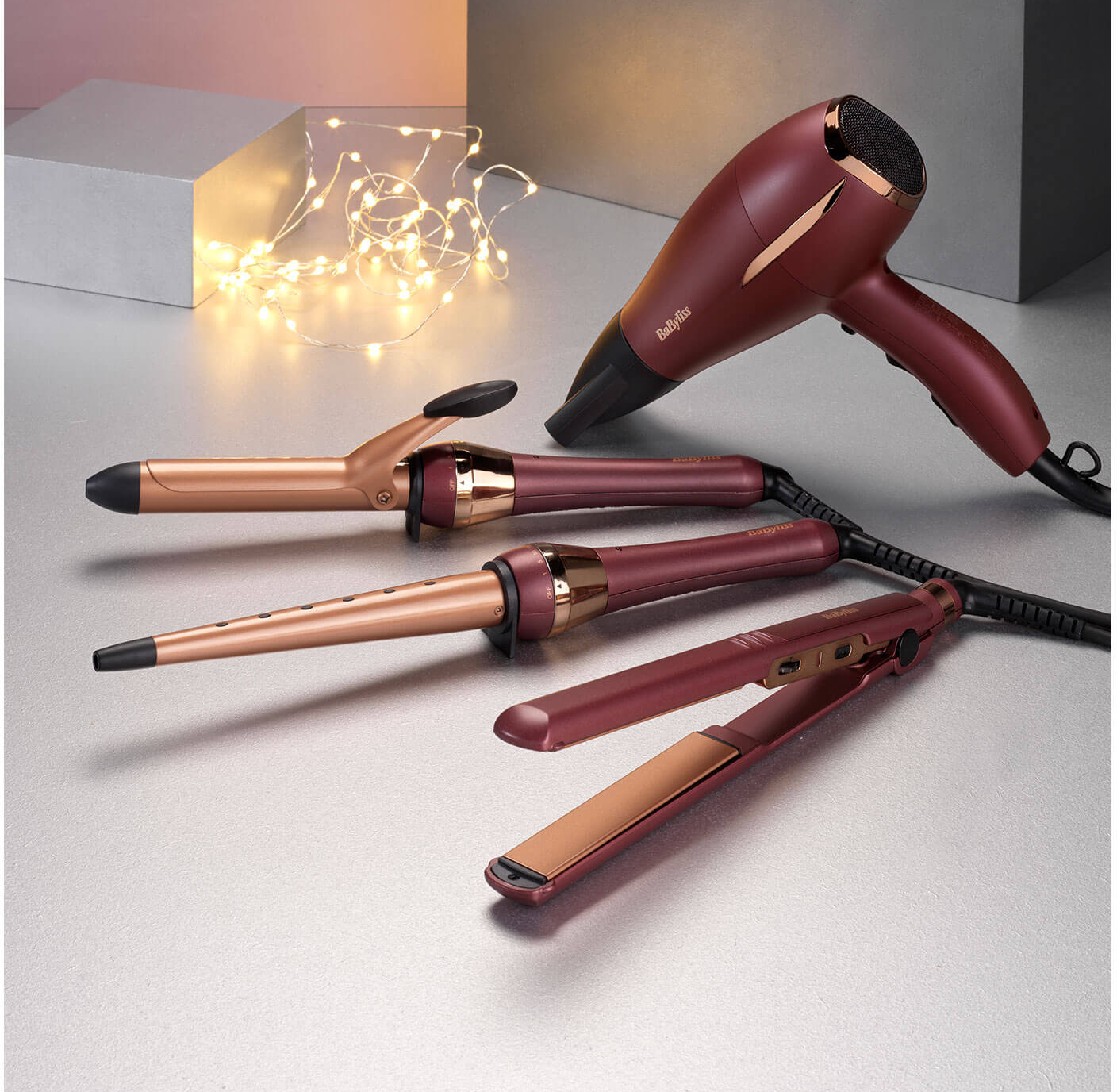 BABYLISS 2523PE - Arricciacapelli  (Red berry/oro rosa)