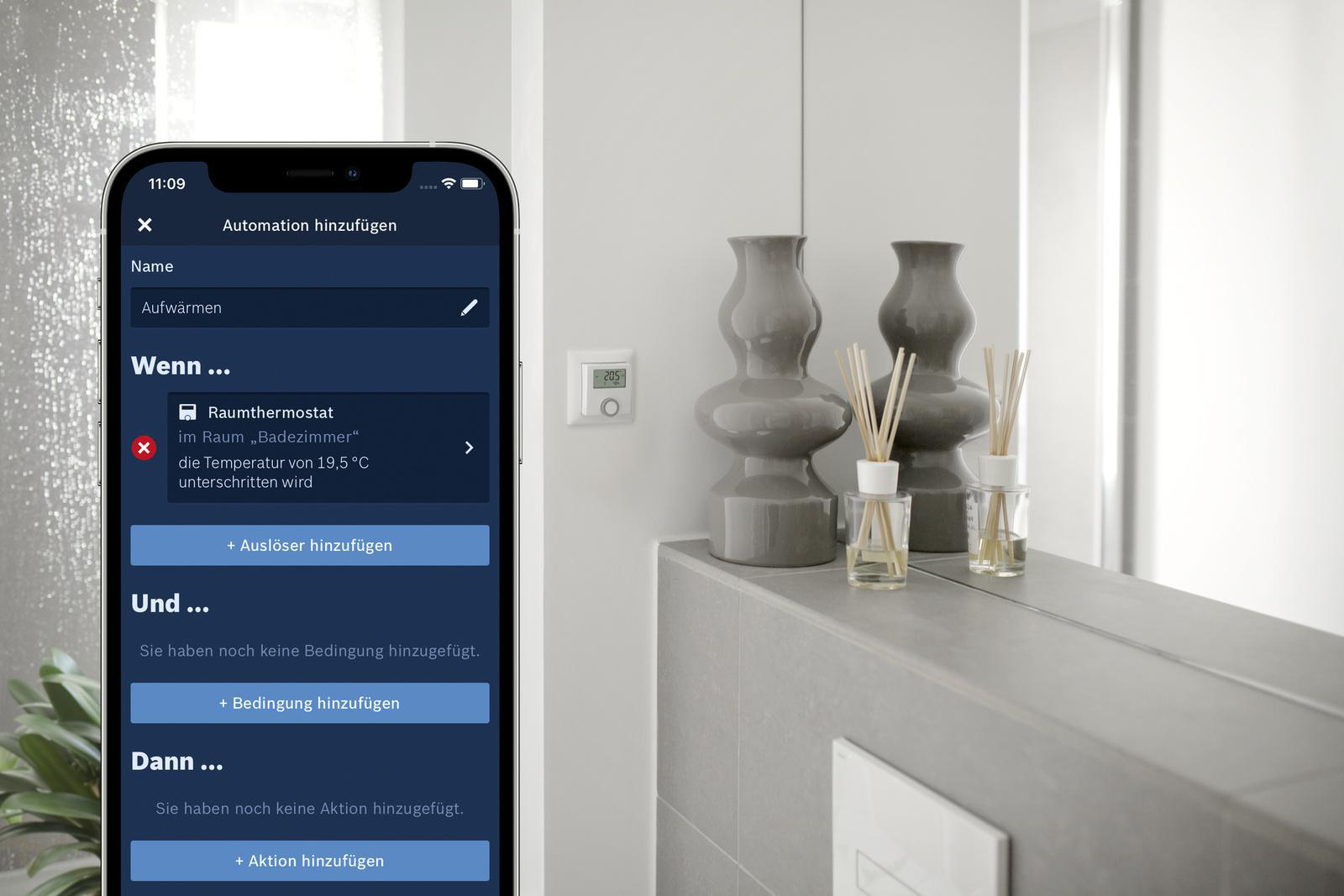 BOSCH Smart Home Raumthermostat, Weiß