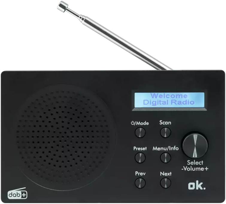 OK. ORD 101 BT-B bluetooth rádió, fekete