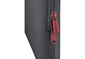 HAMA Notebook-Sleeve Neoprene, bis 44 cm (17,3"), Grau/Rot
