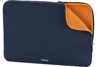 HAMA Notebook-Sleeve Neoprene, bis 36 cm (14,1"), Blau/Orange