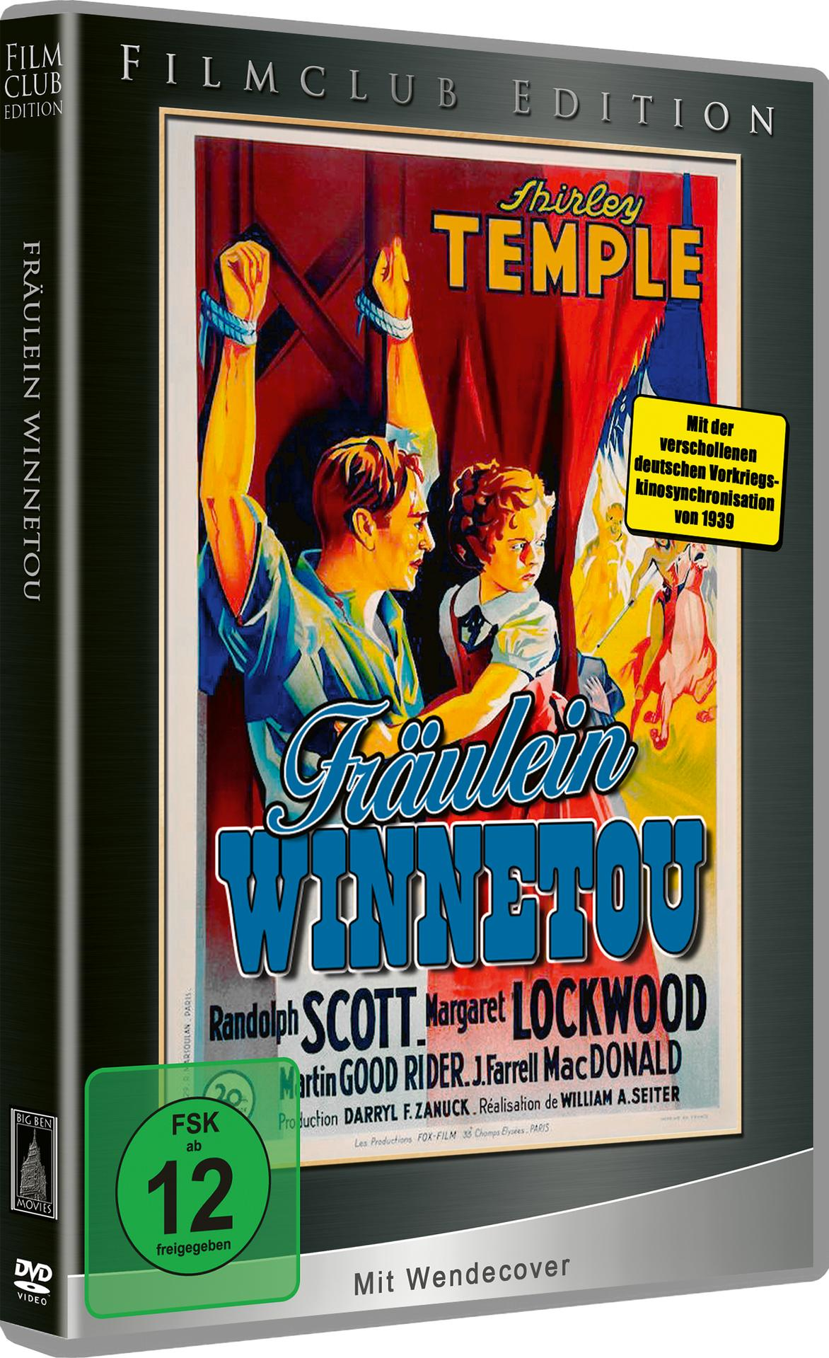 Filmcover für 'Fräulein Winnetou'. Zeigt einen Mann und ein Kind mit Textüberlagerung.