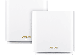 ASUS ZenWiFi XT8 2 darabos AX6600 háromsávos WiFi6 router rendszer, AiMesh, fehér (90IG0590-MO3G80)