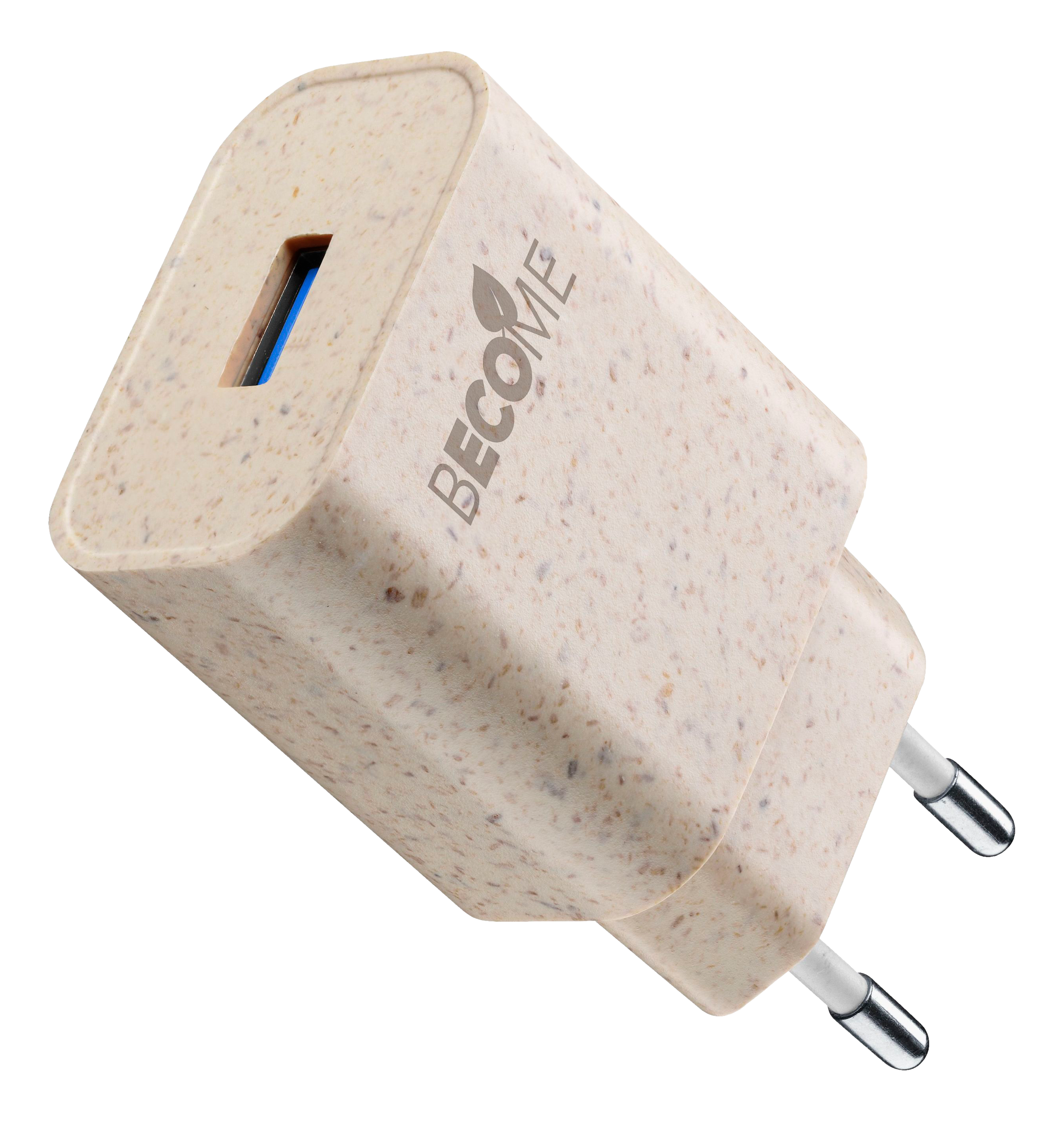 CELLULAR LINE Become Eco - Chargeur secteur (Beige)