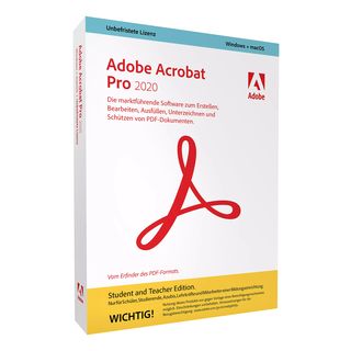 Adobe Acrobat Pro 2020 - Student and Teacher Edition - PC/MAC - Deutsch