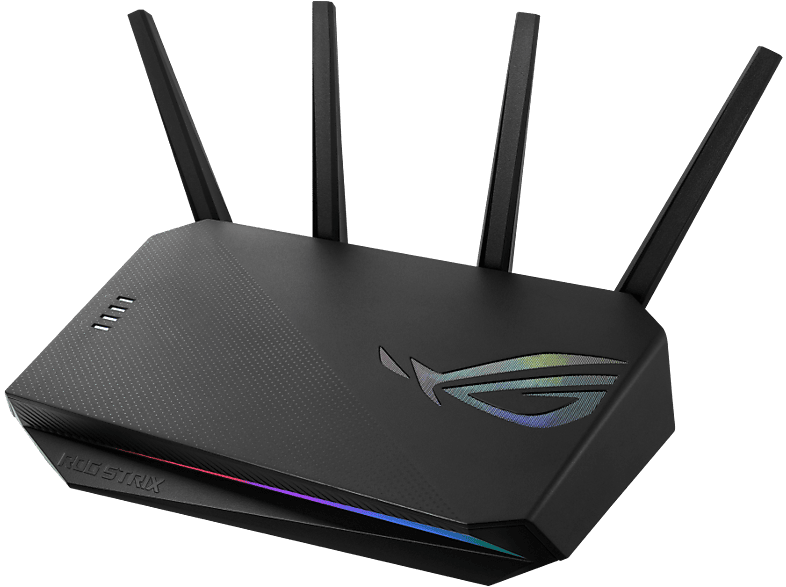 ASUS ROG Strix GS-AX5400, kétsávos WiFi6 gaming router, AiMesh, Aura RGB, fekete (90IG06L0-MO3R10)