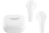 Auriculares True Wireless - Vieta Pro Fit, Hasta 20hs, BT 5.0, IPX4, Touch control, Blanco