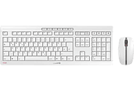 CHERRY Stream Desktop Recharge, Tastatur-Maus Set, Weiß/Grau
