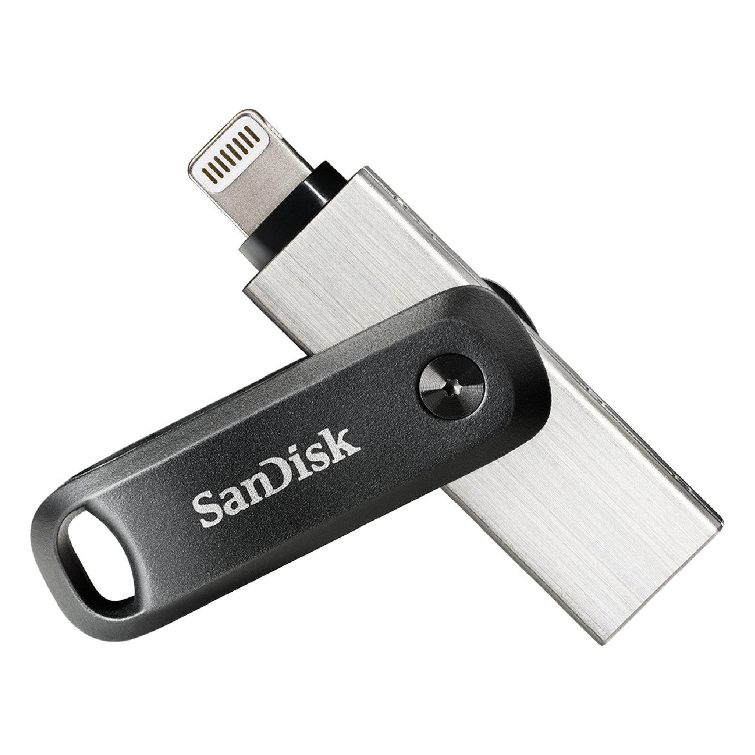 Pendrive para móvil 64 GB - SanDisk iXpand Flash Drive Go, Para iPhone y iPad, USB 3.0, OTG, Windows y Mac, Negro