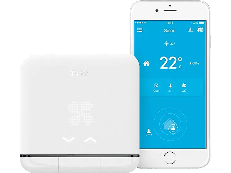 TELLUR Smart Termostato Calefaccion WiFi Alexa, Programable, Control Remoto  por App y Voz, Seguridad Infantil, Compatible